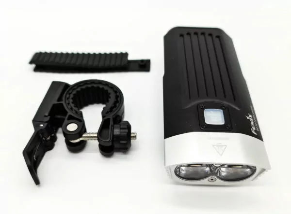 fenix bc30 v2 light with accessories on a white background
