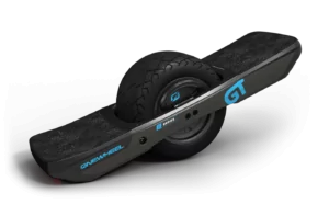 Onewheel GT S series electric self balancing board with blue and black rail guard