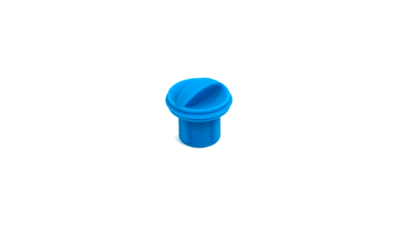 Hot Blue XR Charger Plug on a white background