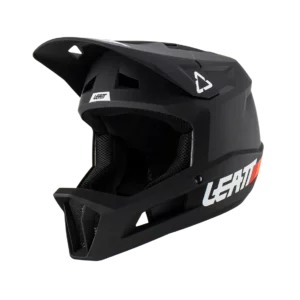 Leatt Full Face Helmet Black Side angle view