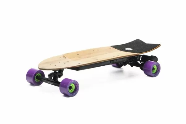 electric skateboard evolve purple wheels