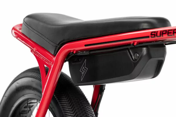 Super73 Z Sriracha Red Ebike Seat and Battery Pack