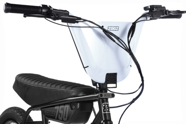 Zooz urban ultralight 250w electric bike crow black back handles