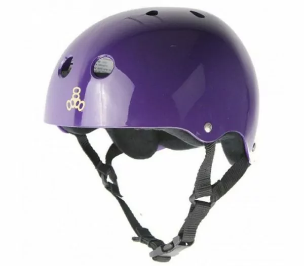 purplegloss triple8 brainsaver helmet protection bicyclehelmet skatehelmet onewheelhelmet onewheel bike bicycle scooter
